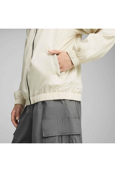 Puma Essentials Regular Men's Beige Hooded Jacket