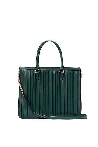 Victoria's Secret Bag, The Victoria Structured Satchel, Black Ivy Pleated