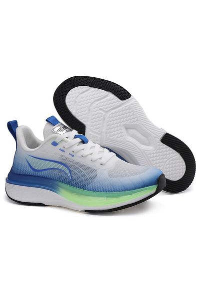 AX Boxing Men's Canvas Sports Shoes, Lightweight Foam Sole, Memory Foam Insole, White-Green, 40, Ax Boxing