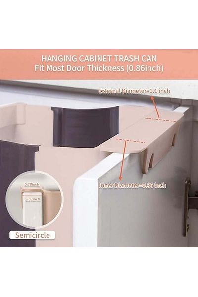 TCJJ Set of 2 hanging baskets, TCJJ, plastic, 28X15X14.5 cm/25.3X17.5X28.6 cm