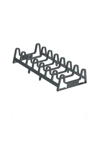 OEM Suport organizator din plastic Antracid, pentru capace, oale, tigăi, farfurii și blaturi de bucătărie, Sferique, 29x41