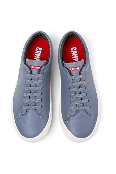 CAMPER Women's Gray Sneakers - Genuine Leather, Soft Sole, Everyday Comfort, Flexible Stitching Peutouring