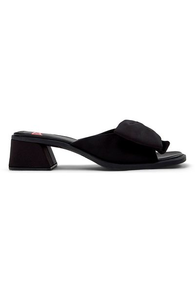CAMPER Women's Stylish Bow Black Block Heels - Comfy Daily Design by Twins