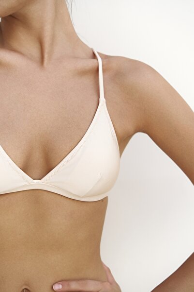 BOHEMAİ Bintang Adjustable Triangle Beige Bikini Top