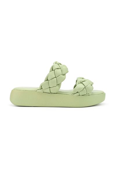 Tmall Women's Casual Slippers, Made of Eco-leather, SP116, Green
