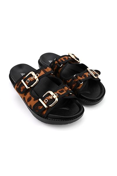 Tmall Women's Casual Slippers, Made of Eco-leather, SP115, Leopard