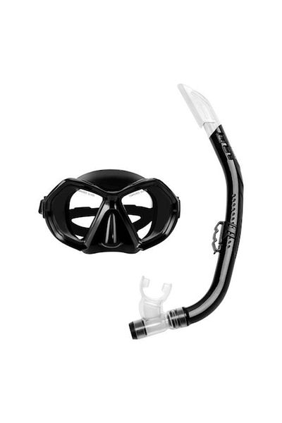 Wave Set Ochelari tip Masca si Tub, Negru, Wave, Snorkeling si Inot
