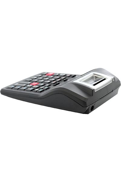 Roco Printing Calculator – 12-Digit, Large Display, 220V, Black | Dual Power & 57 mm Paper Roll