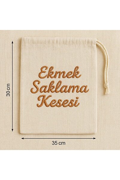 Tly Home Textiles Bread Storage Bag (Muslin Embroidered)