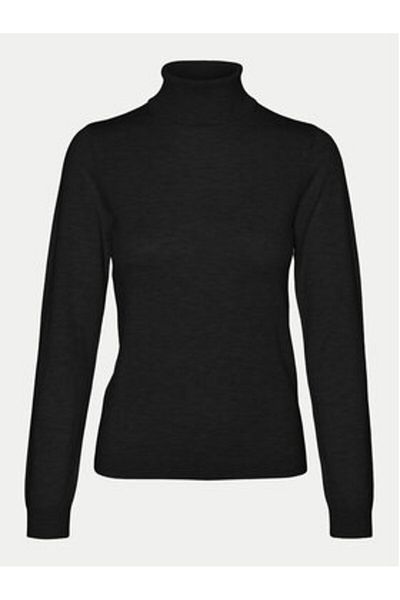 Vero Moda vero moda Pulover cu guler înalt pentru femei 10320450 Negru
