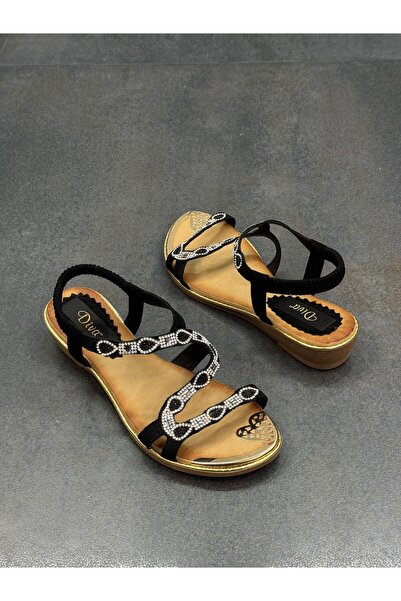 DİVA Μαύρη Πέτρα Γυναικεία Καθημερινή Σανδάλια