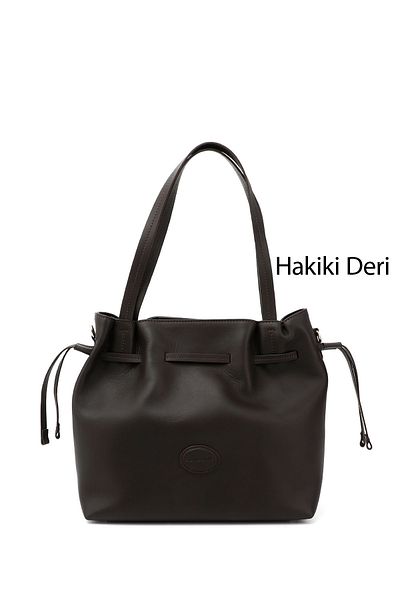GÖNDERİ(R) Women / Girls Brown Genuine Leather Hand and Shoulder Bag