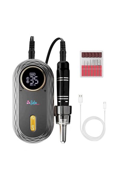Sofia Professional Electric Manicure-Pedicure File Sofia CONCEPT®, 2600mAh, 36W, Black/Gold