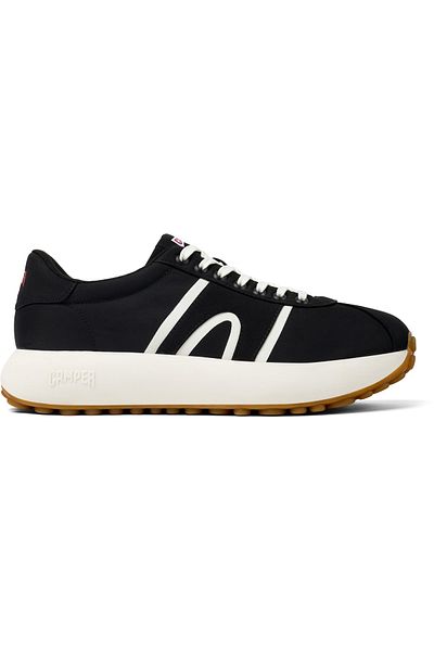 CAMPER Men's Black Casual Walking Shoes with Thick Sole and Vibrant Lace-Up Design Pelotasathens