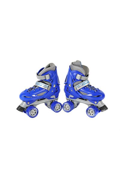 Yelajoy Roller Skates,Adjustable with All Light Wheels,35-38cm Sizes,Gift for Kids Youth,Blue