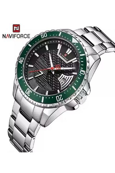 Naviforce Waterproof Dual Display Male Clock Watches Men Original Sport Wrist Watch Quartz Steel