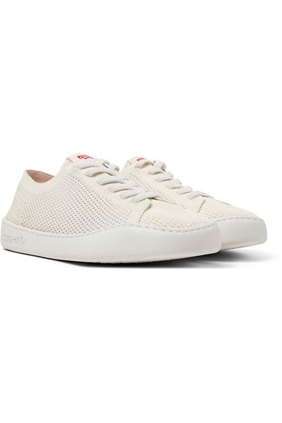 CAMPER Women's White Everyday Sneakers - Soft Sole, Lightweight, Breathable, File Detail Peutouring