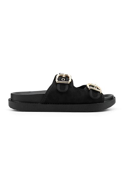 Tmall Women's Casual Slippers, Made of Eco-leather, SP115, Black