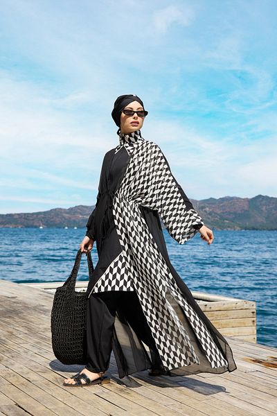 NS TASARIM MAYO Zirya Model Waist Lace Design Hijab Pareo