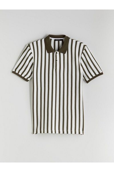 LC Waikiki Lcw Vision Polo Neck Striped Men's T-Shirt