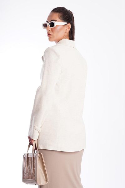 Madmext Natural Binding Detailed Blazer Women's Jacket Mg2482
