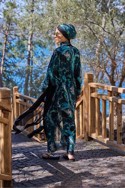 NS TASARIM MAYO Seren model lace-up design hijab pareo