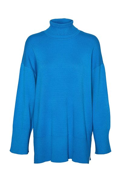 Vero Moda vero moda Pulover cu guler înalt pentru femei 10290626 Albastru