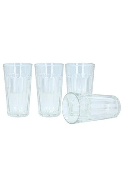 Generic طقم أكواب قهوة زجاجي فاخر عالي الجودة من رويال ليردام، 4 قطع، شفاف، 350 مل، 825022