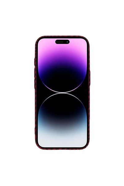 SKYDDAR INNOVATION Case for iPhone 14 Pro Max, carbon texture, Carbonite FiberShell, Red, sticker set