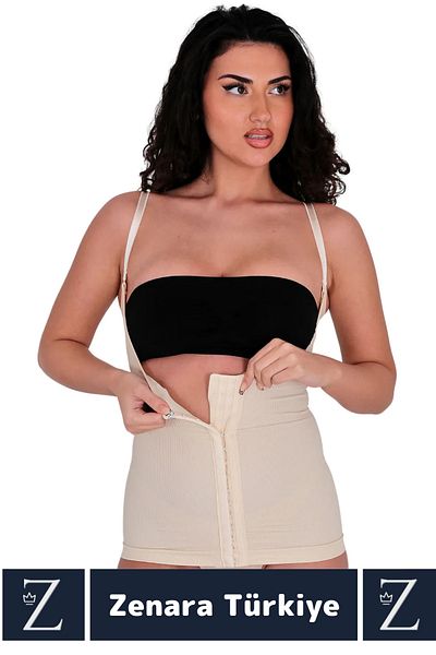 Zenara Casual Body Shaping Slimming and Recovering Underbust Strap Corset with Underwire