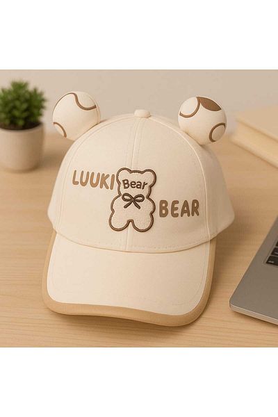 gigigiyim Bear Written Eared Boy's Hat
