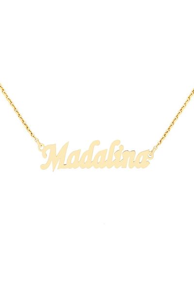 MOHI Fine Jewellery Lant cu nume Madalina din aur galben de 14k