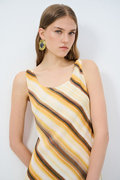 adL Askılı Uzun Elbise