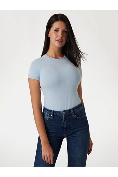 Guess Tricou Ss Cn Mini pentru femei Slim Fit