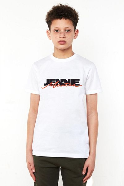 Tshirthane Jennie Mantra White Children's Bisikyaka Tshirt