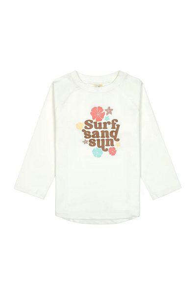 Lassig Flowers Uv Protection Long Sleeve Swimsuit T-Shirt Sea Salt
