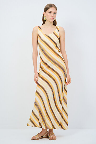 adL Askılı Uzun Elbise