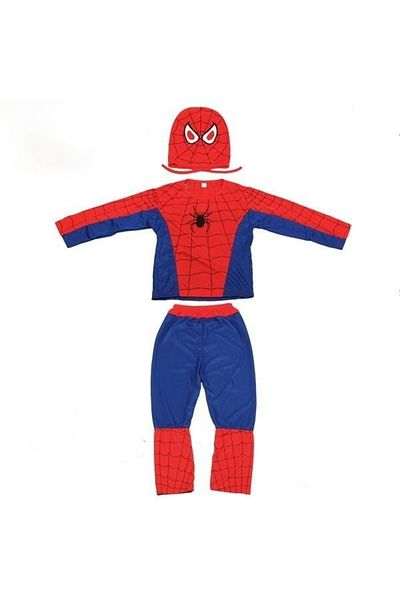 Depox Costum clasic de Spiderman pentru copii, 5-7 ani, 110-120 cm