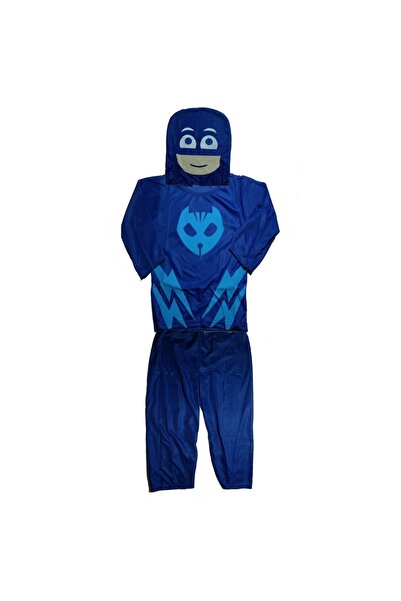 Depox Dětský kostým PYŽAMA, kocour Connor, modrý, 5-7 let, 110-120 cm