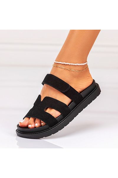 Lush Fashion Women's Slippers Made of Eco Suede Leather
