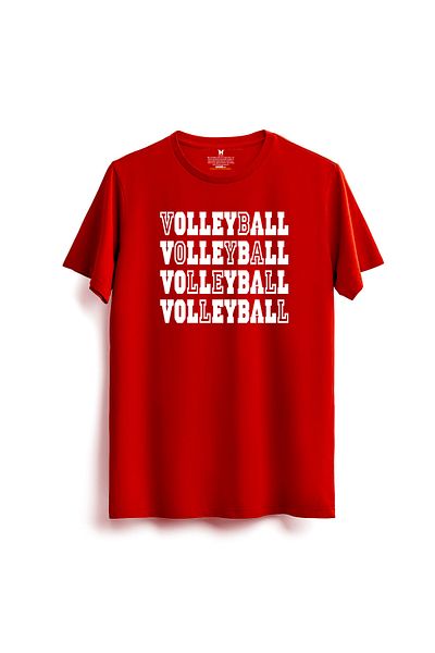 hakuof Printed Cotton Volleyball Volleyball Sports T-Shirt T-Shirt