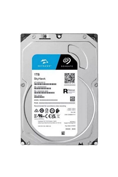 Seagate 1 TB SEAGATE 3.5" SKYHAWK SATA 5400RPM 256MB ST1000VX013 7/24 GUVENLIK VE PC SABİT DİSK