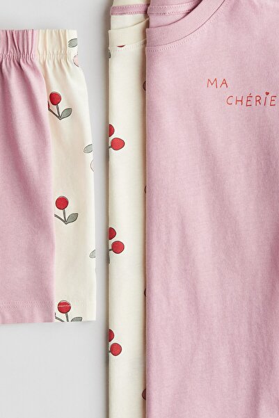 H&M 2'li Pamuklu Pijama Takımı