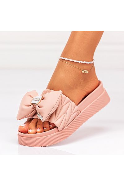 Lush Fashion Papuci Dama din Piele Ecologica