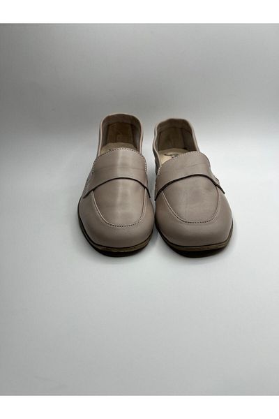NEWGÜLTEKİN Genuine Leather Soft Comfortable Fit Full Summer Stylish Ballet Flat