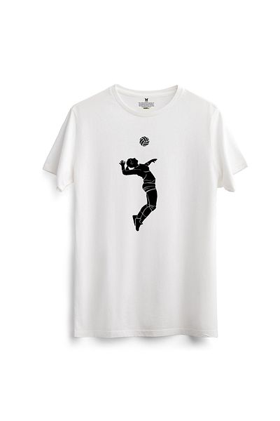 hakuof Cotton Volleyball Volleyball Training Printed T-Shirt T-Shirt