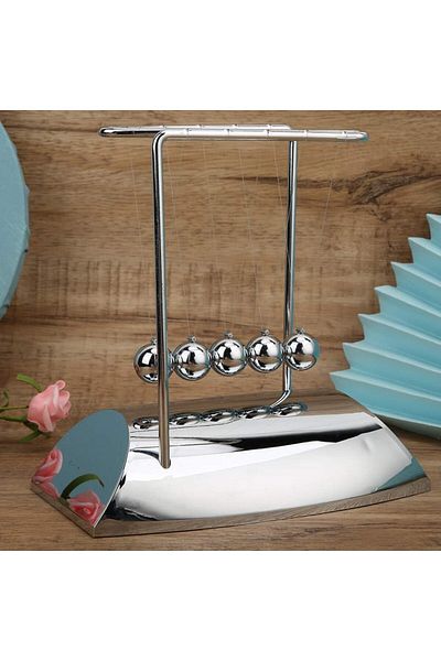 Wolawood Balance Ball Newton Cradle Decorative Desktop Stress Relief Physics Balance Toy Gift Accessory