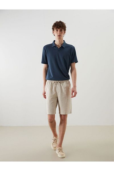 LC Waikiki Xside Comfortable Fit Linen Blend Men's Shorts