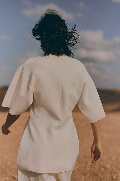 H&M Daralan Belli İnce Triko Üst