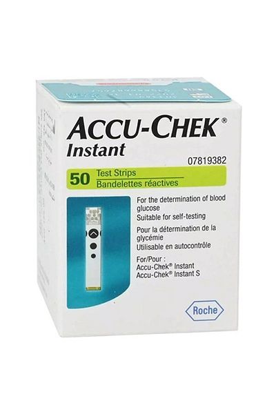 Accu Chek شرائط قياس نسبة السكر في الدم أكيو تشيك الفورية - 50 شرائط